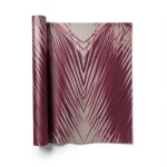 Italian Wallpaper Patterned Design 10mx0.70m Dark Red Color