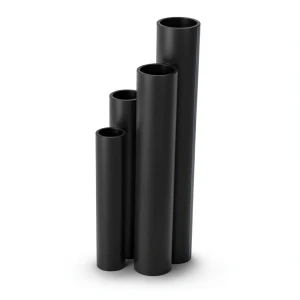 أنابيب HDPE نسبة الأبعاد القياسية 21 قطر خارجي 800 مم سمك 38.1 مم لون أسود
