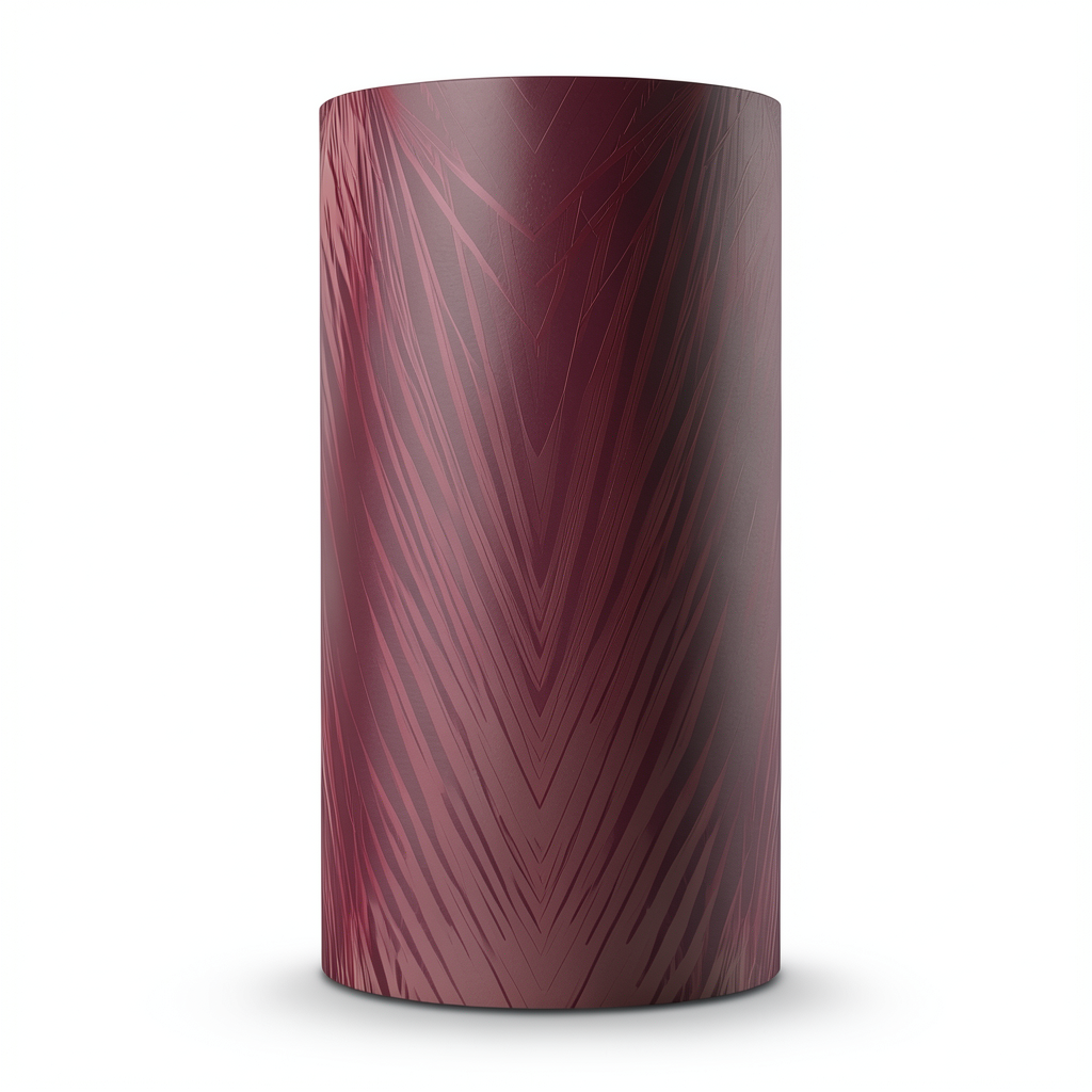 Italian Wallpaper Patterned Design 10mx0.70m Dark Red Color