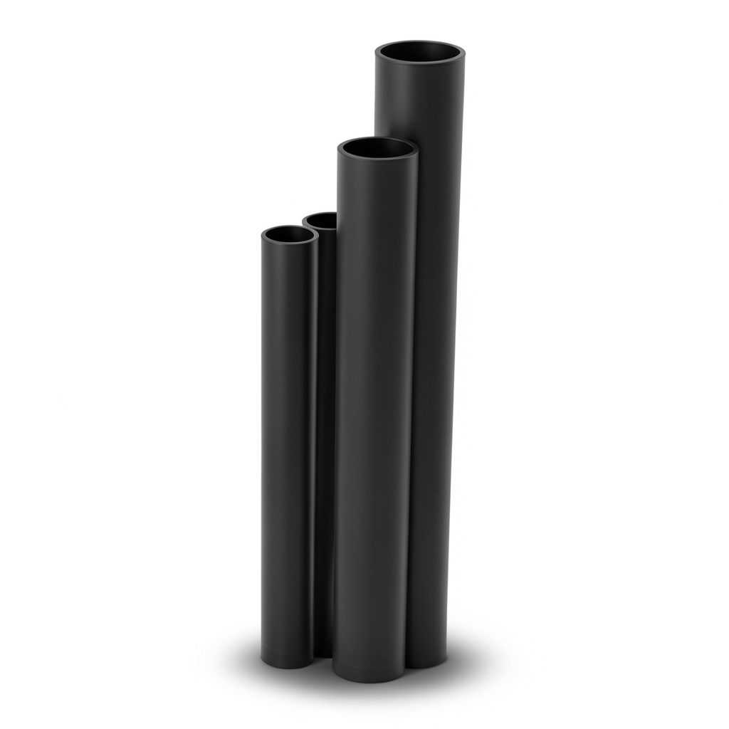 أنابيب HDPE SDR17 قطر خارجي 25 مم سمك 1.8 مم لون أسود