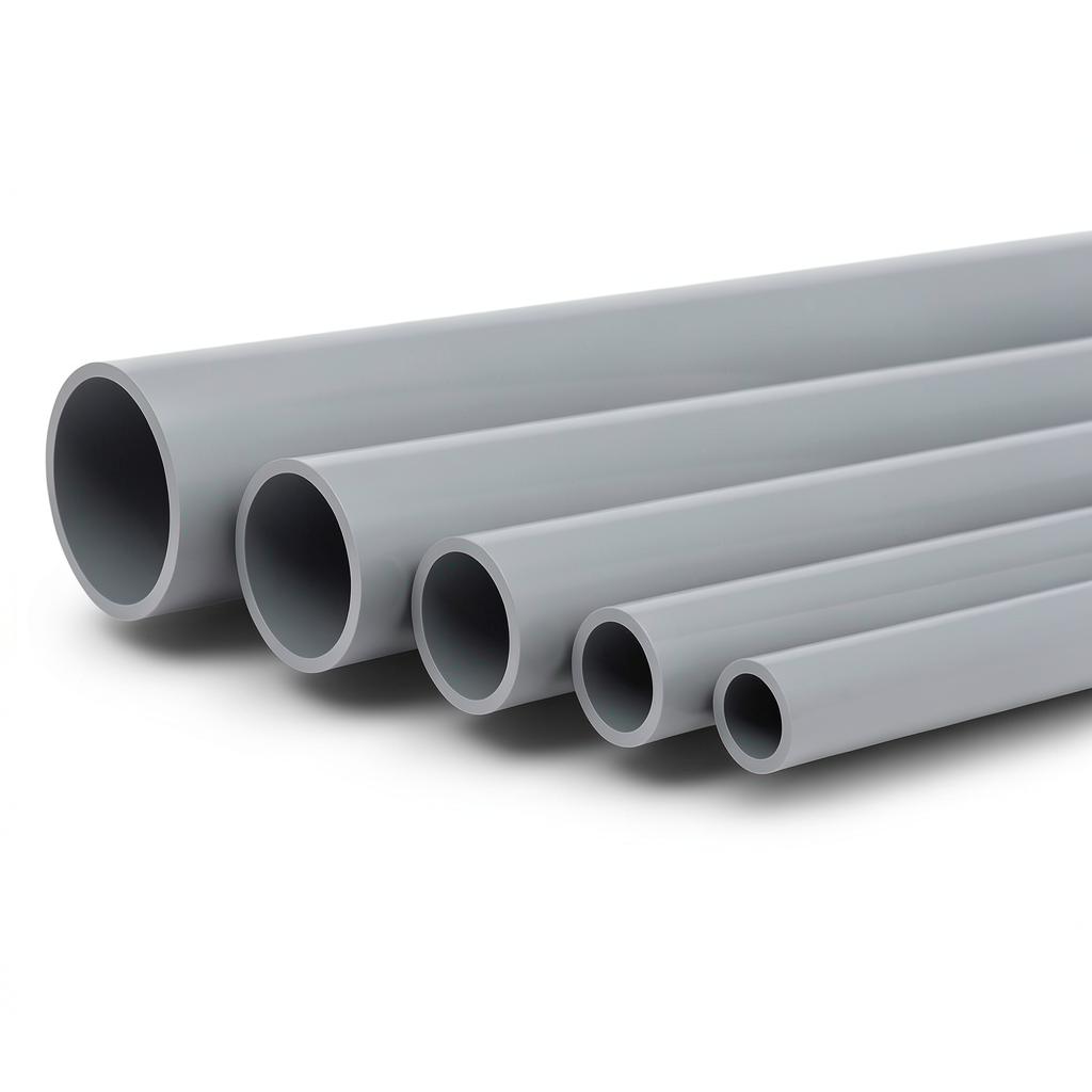 UPVC Pipes Nominal Pressure 16 Bar Outside Diameter 280 mm Thickness 20.8 mm Gray