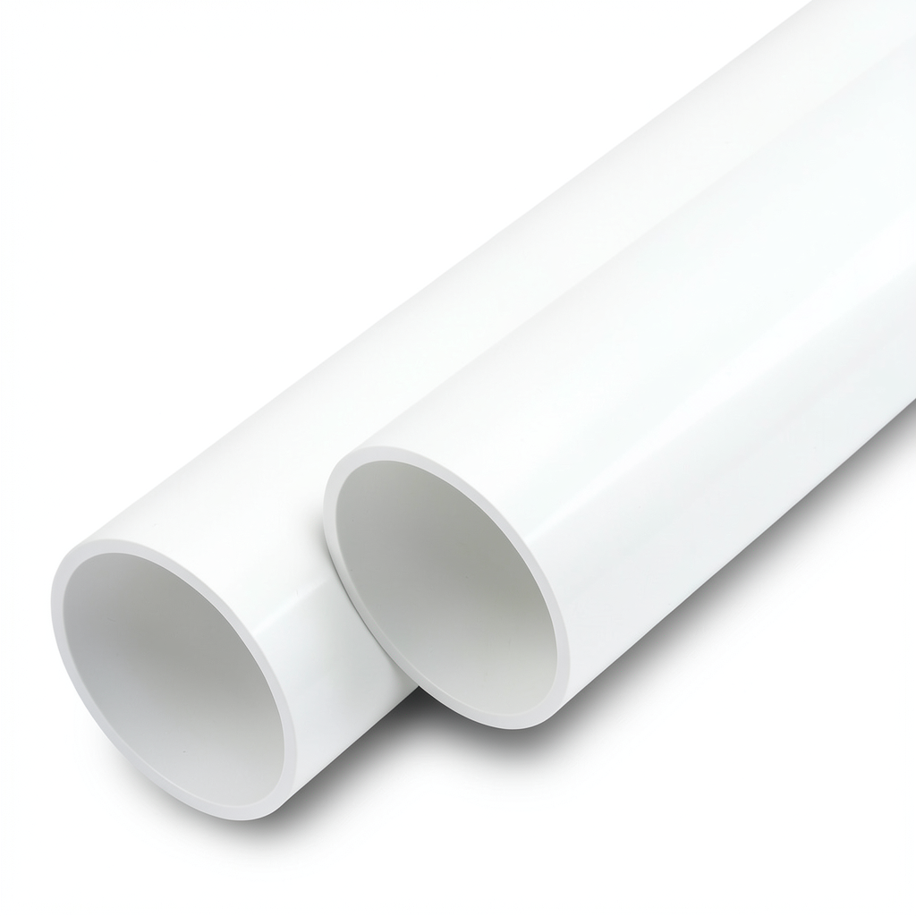 مواسير UPVC مقاس ½ إنش سمك 2.77 مم لون أبيض جدول 40