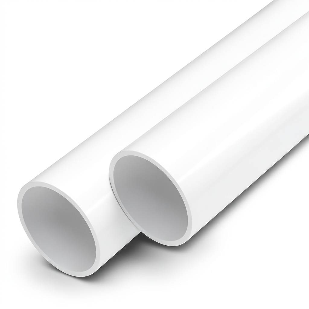 مواسير UPVC مقاس ¾ إنش جدول 40 سمك 2.87 مم لون أبيض