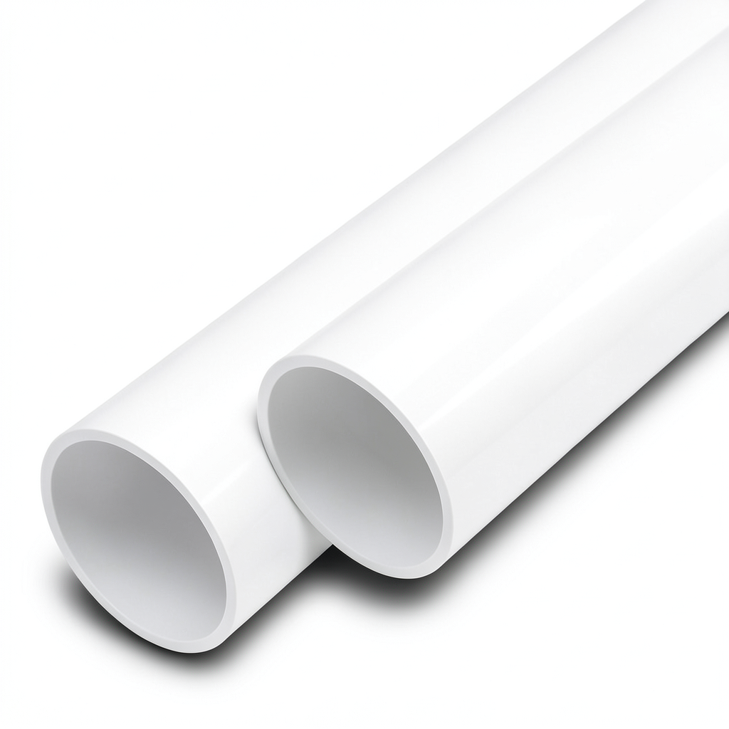 مواسير UPVC الوطني جدول 40 مقاس 1 إنش سمك 3.38 مم لون أبيض