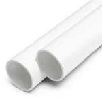 مواسير UPVC الوطني جدول 40 مقاس ½ 1 إنش سمك 3.68 مم لون أبيض