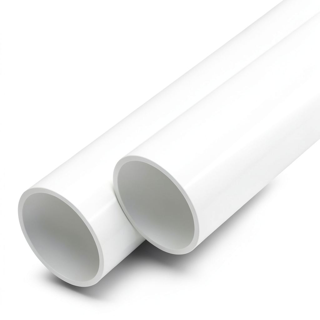 مواسير UPVC ضغط اسمي 6 بار قطر خارجي 125 مم سمك 3.1 مم لون أبيض