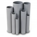 UPVC Pipes  Modern Technology Nominal Pressure 17.2 Bar Size 6 inch Thickness 9.91 mm Gray Colour