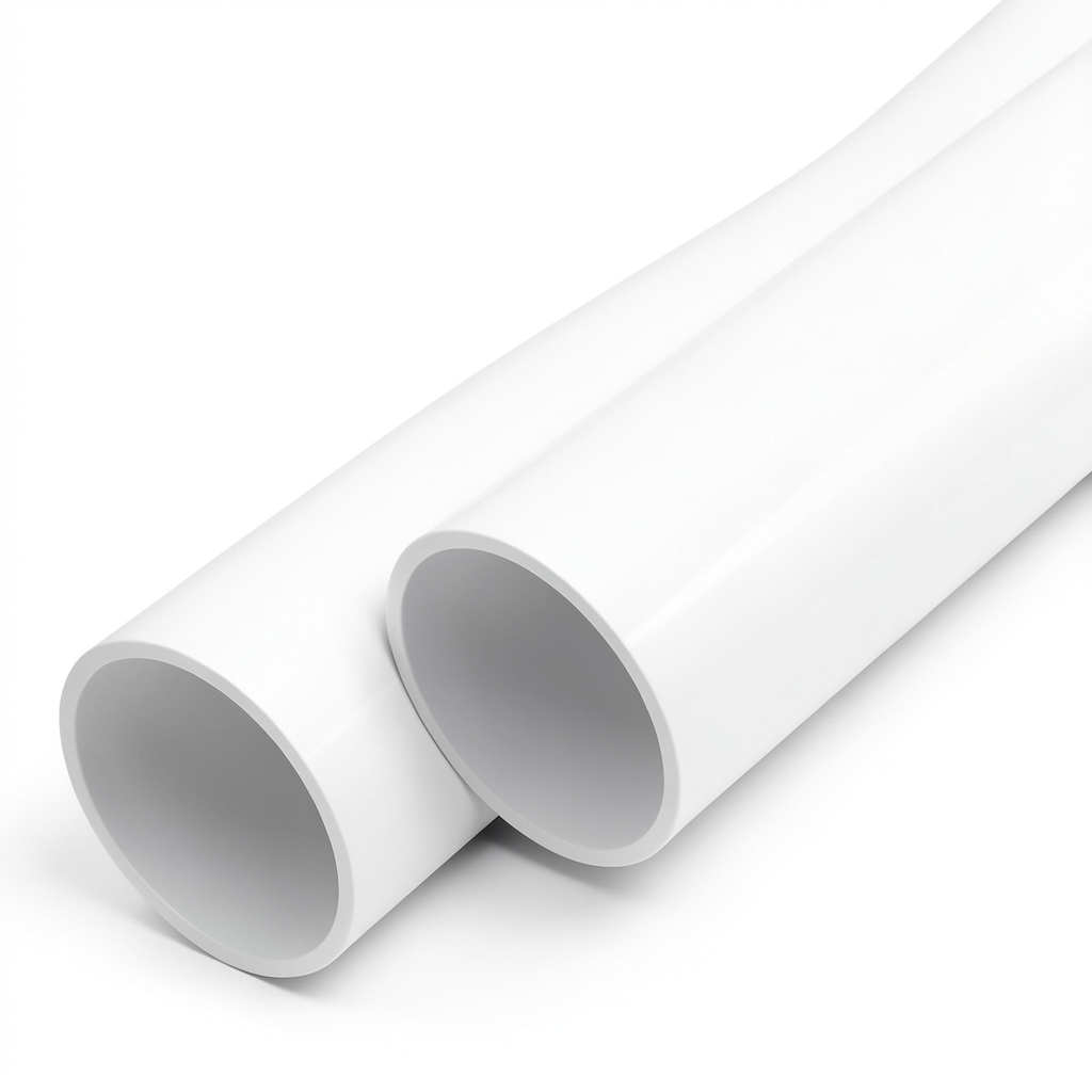 مواسير UPVC ضغط اسمي 6 بار قطر خارجي 140 مم سمك 3.5 مم لون أبيض