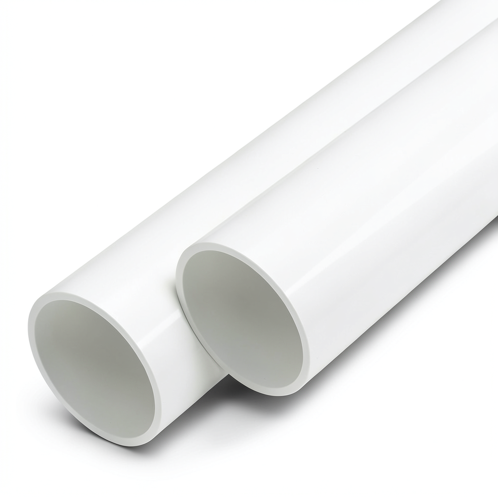 مواسير UPVC ضغط اسمي 6 بار قطر خارجي 180 مم سمك 4.4 مم لون أبيض