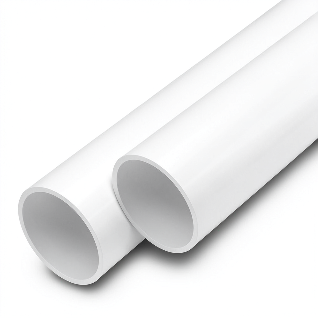 UPVC Pipes Nominal Pressure 6 Bar Outside Diameter 125 mm Thickness 3.1 mm White