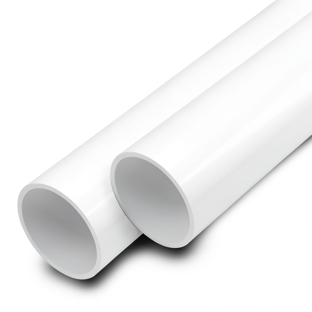 مواسير UPVC ضغط اسمي 6 بار قطر خارجي 40 مم سمك 1.5 مم لون أبيض