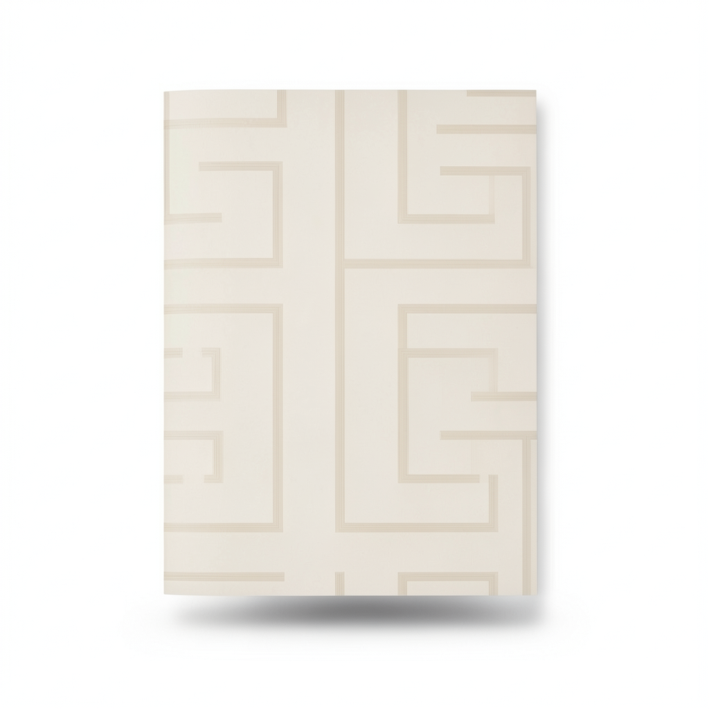 Geometric Wallpaper Beige Color 10m x 0.70m, Model Z76032
