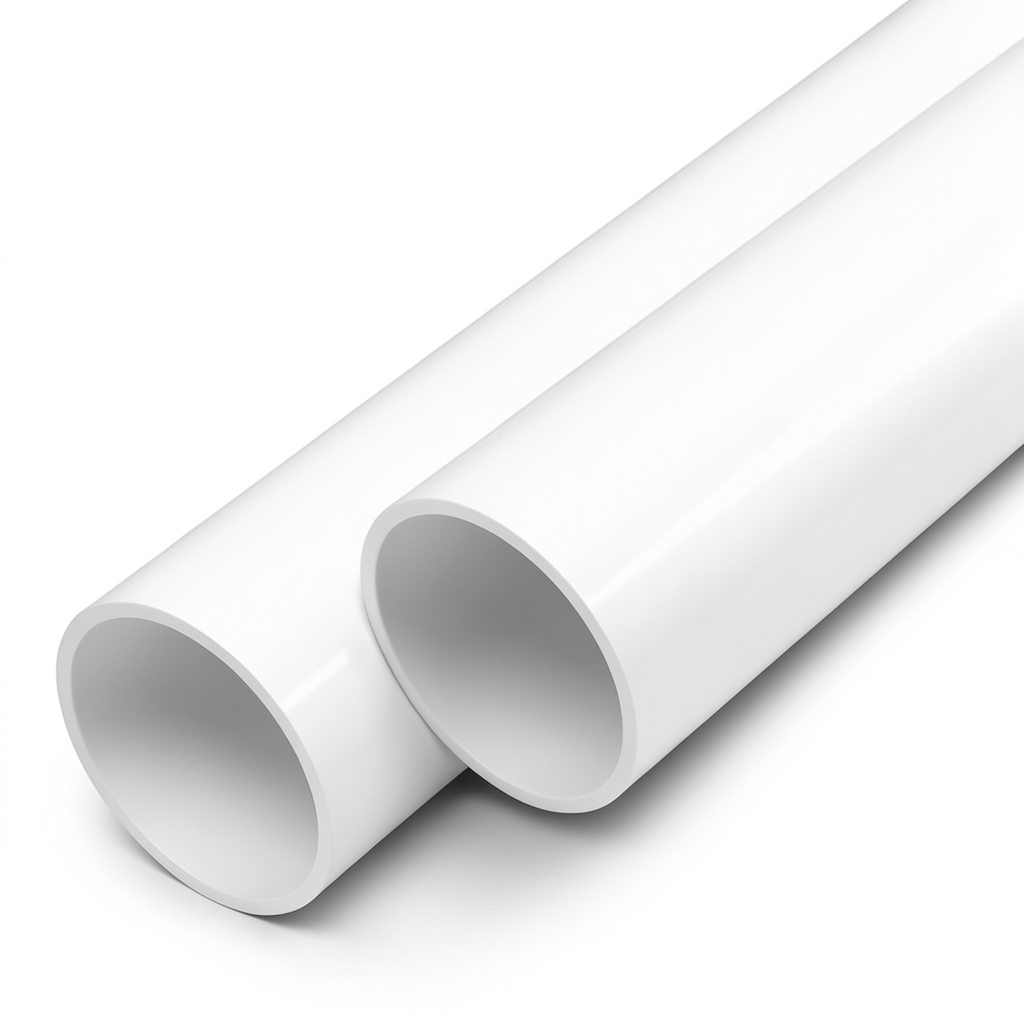 مواسير UPVC ضغط اسمي 6 بار قطر خارجي 140 مم سمك 3.5 مم لون أبيض