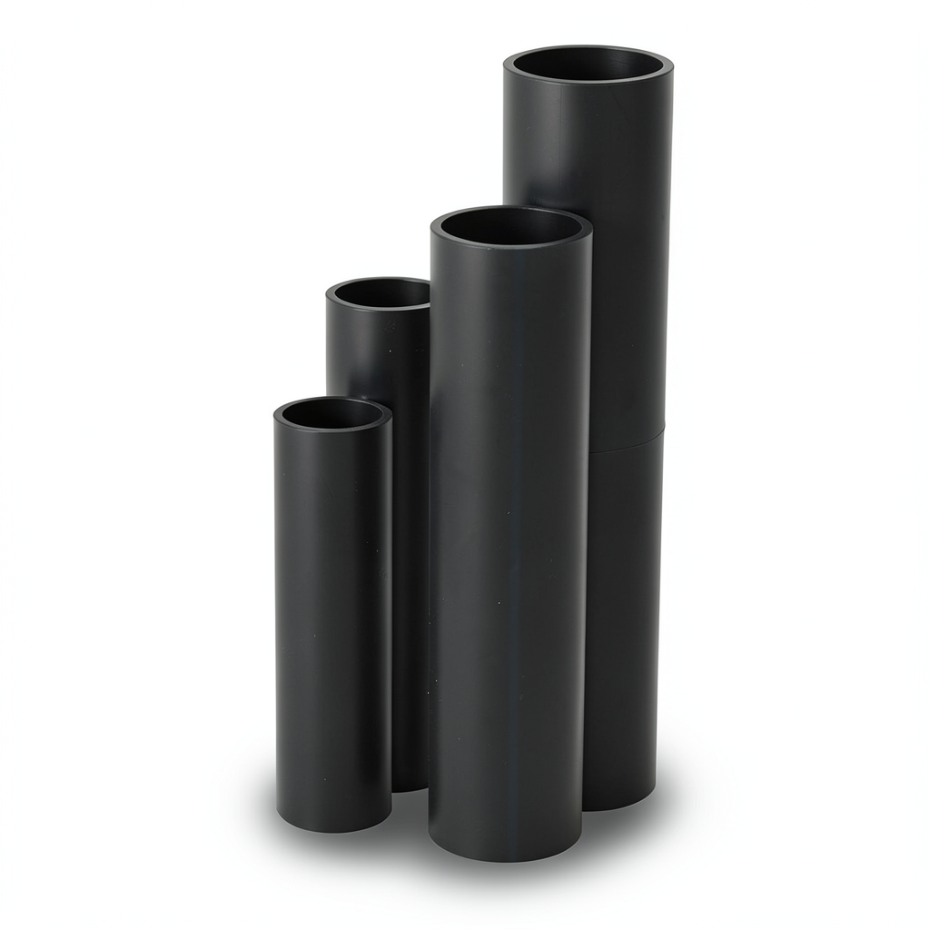 أنابيب HDPE SDR17 قطر خارجي 63 مم سمك 3.8 مم لون أسود