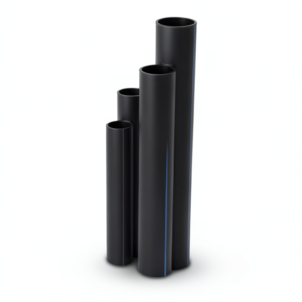 أنابيب HDPE SDR17 قطر خارجي 90 مم سمك 5.4 مم لون أسود