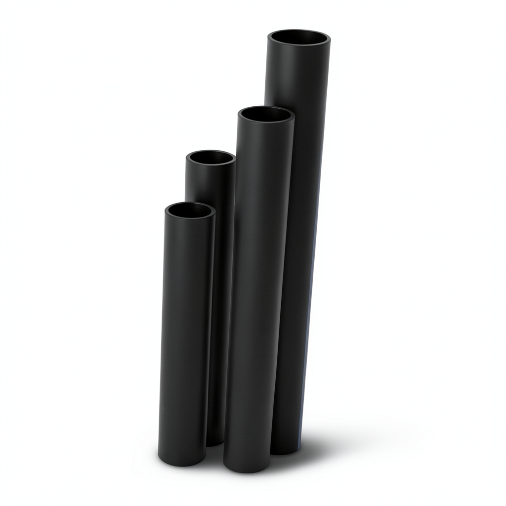 HDPE Pipes SDR17 Outside Diameter 125 mm Thickness 7.4 mm Black