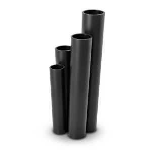 أنابيب HDPE SDR17 قطر خارجي 140 مم سمك 8.3 مم لون أسود