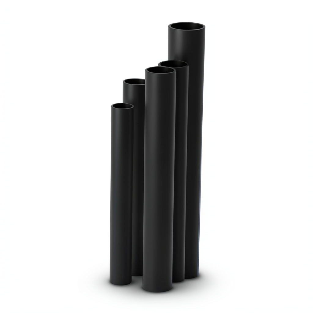 HDPE Pipes SDR17 Outside Diameter 160 mm Thickness 9.5 mm Black