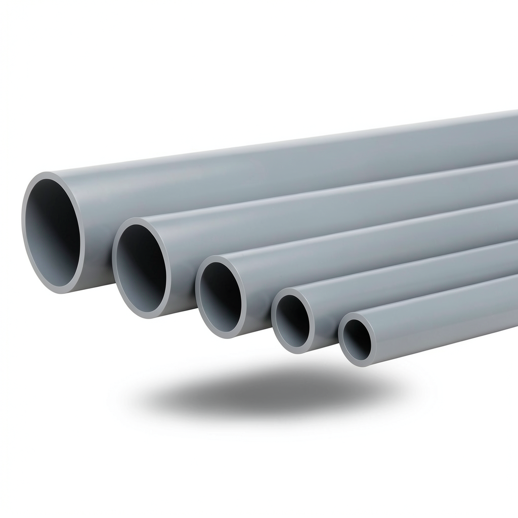 UPVC Pipes Nominal Pressure 16 Bar Outside Diameter 280 mm Thickness 20.8 mm Gray