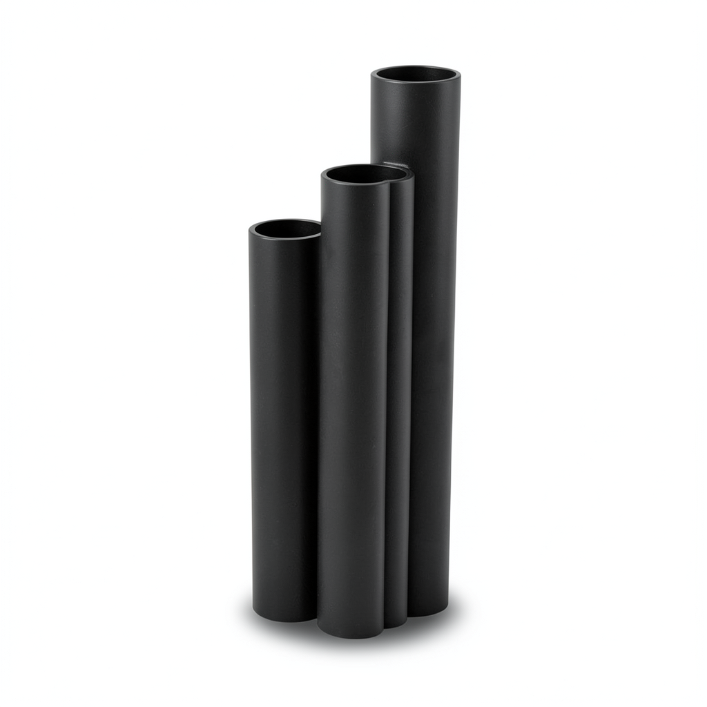 أنابيب HDPE SDR17 قطر خارجي 180 مم سمك 10.7 مم لون أسود