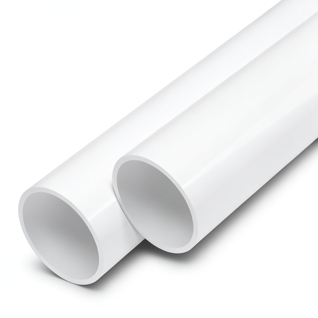 مواسير UPVC ضغط 6 بار قطر خارجي 110 مم سمك 2.7 مم لون أبيض