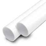 مواسير UPVC مقاس ½ إنش سمك 2.77 مم لون أبيض جدول 40