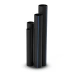 HDPE Pipes SDR17 Outside Diameter 250 mm Thickness 14.8 mm Black