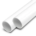مواسير UPVC الوطني جدول 40 مقاس ½ 1 إنش سمك 3.68 مم لون أبيض