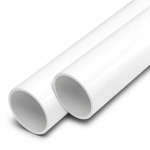 مواسير UPVC الوطني جدول 40 مقاس ½ 1 إنش سمك 3.68 مم لون أبيض