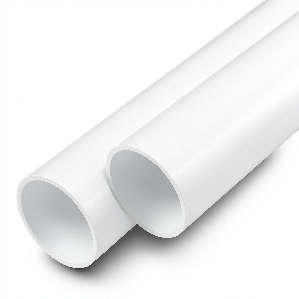 UPVC Pipes Nominal Pressure 6 Bar Outside Diameter 140 mm Thickness 3.5 mm White