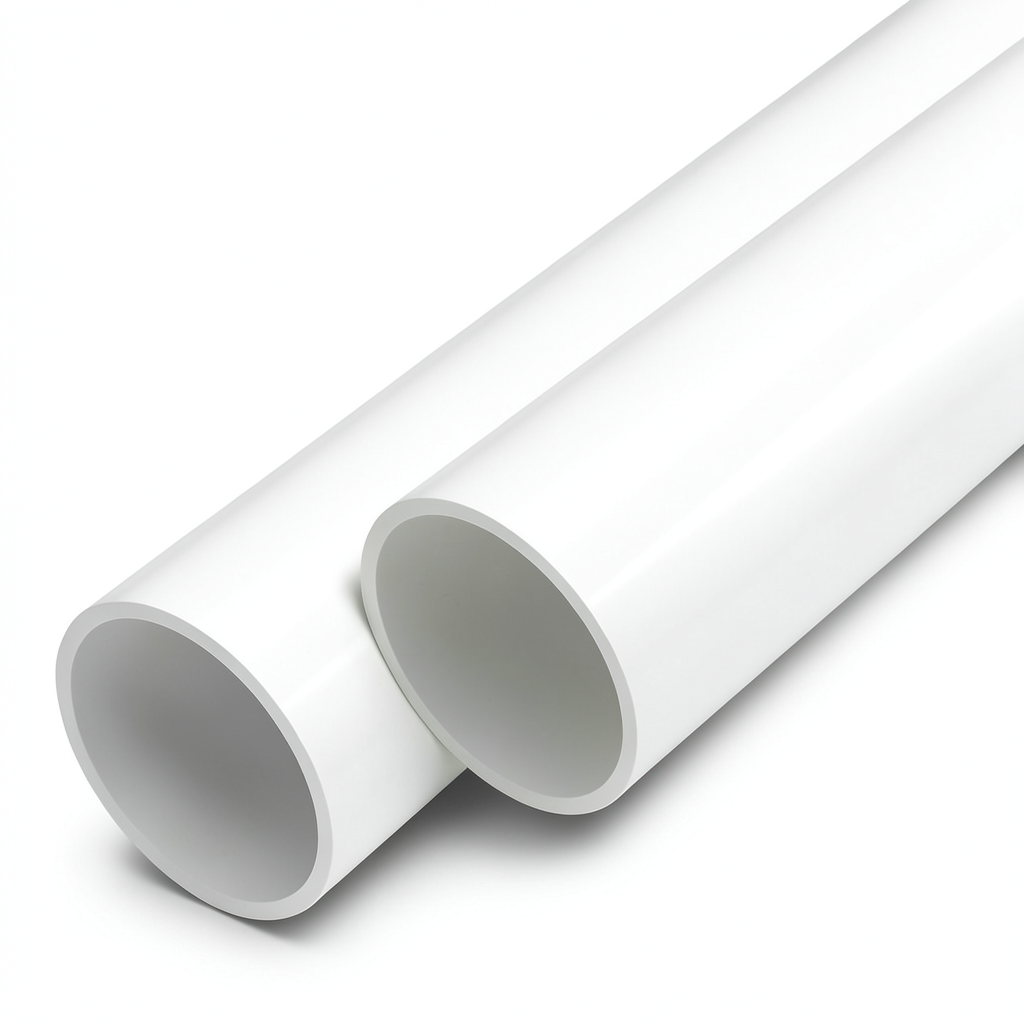 مواسير UPVC ضغط اسمي 6 بار قطر خارجي 160 مم سمك 4 مم لون أبيض