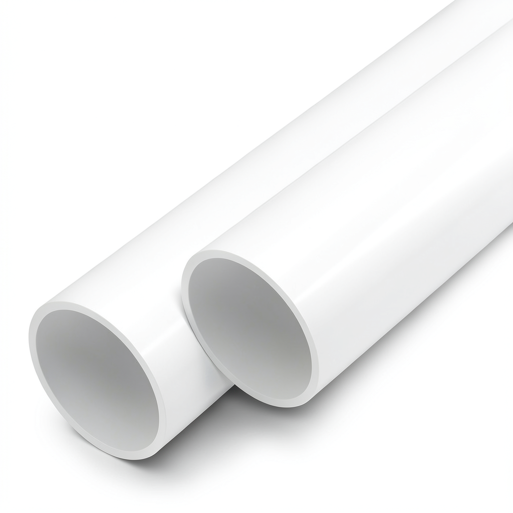 مواسير UPVC ضغط اسمي 6 بار قطر خارجي 40 مم سمك 1.5 مم لون أبيض