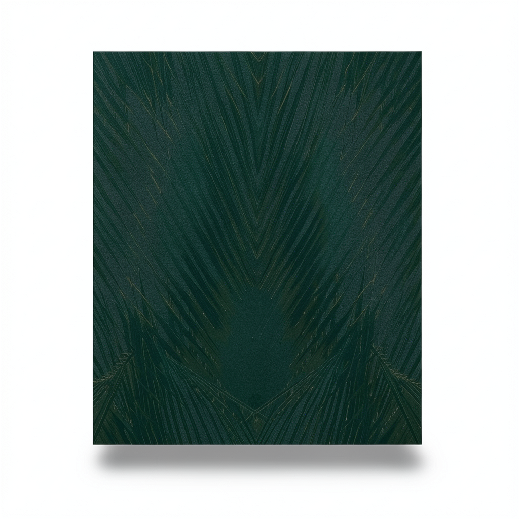 Italian Wallpaper Patterned Design 10mx0.70m Dark Green