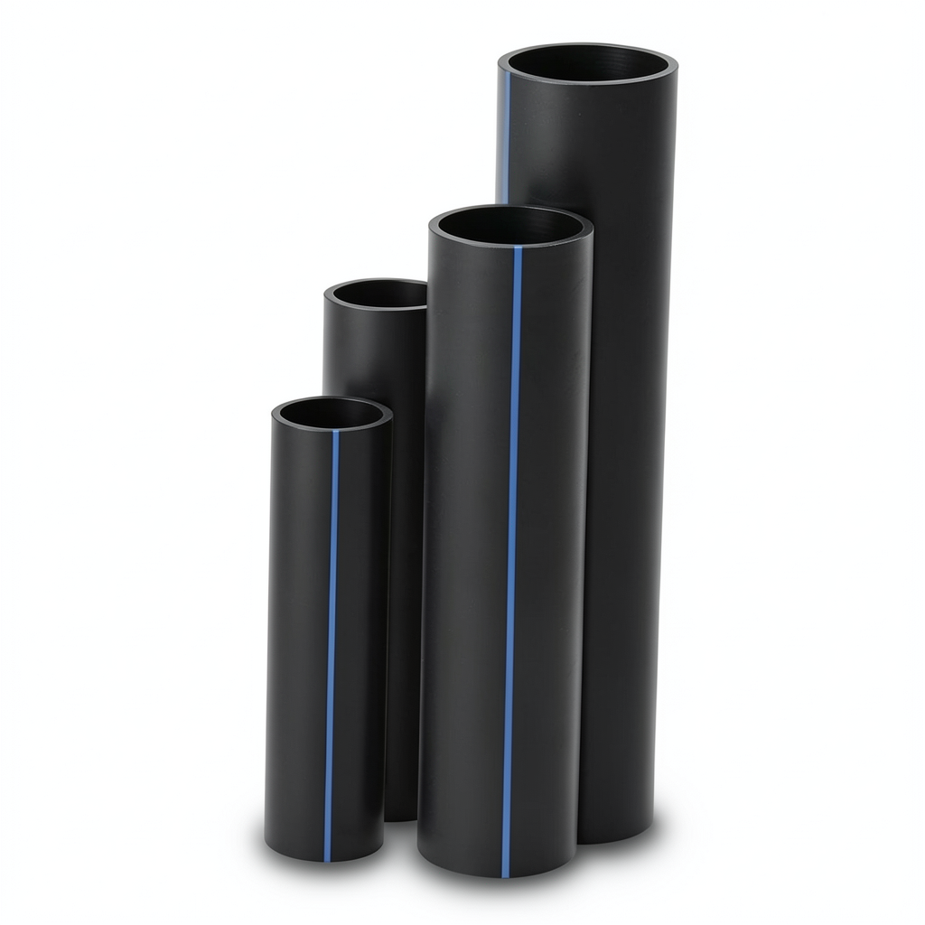أنابيب HDPE SDR17 قطر خارجي 63 مم سمك 3.8 مم لون أسود
