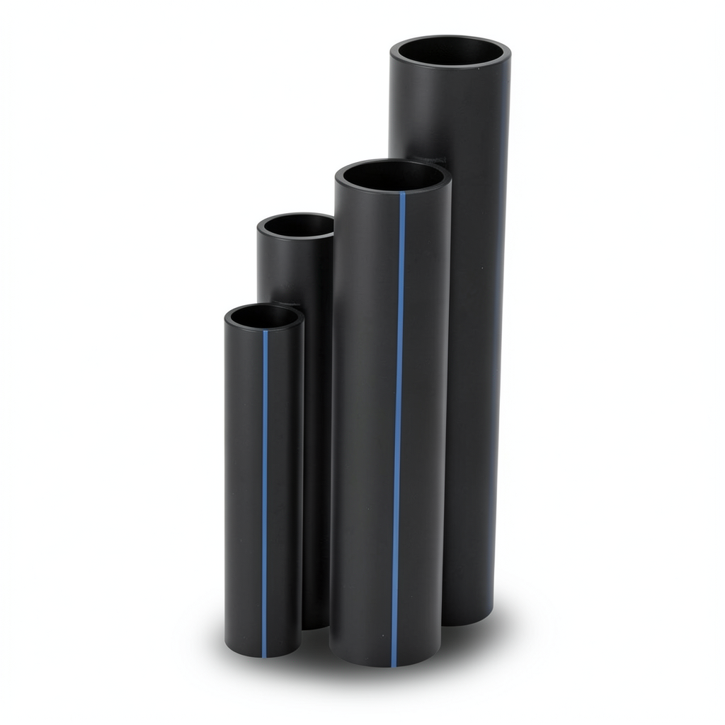 أنابيب HDPE SDR17 قطر خارجي 90 مم سمك 5.4 مم لون أسود