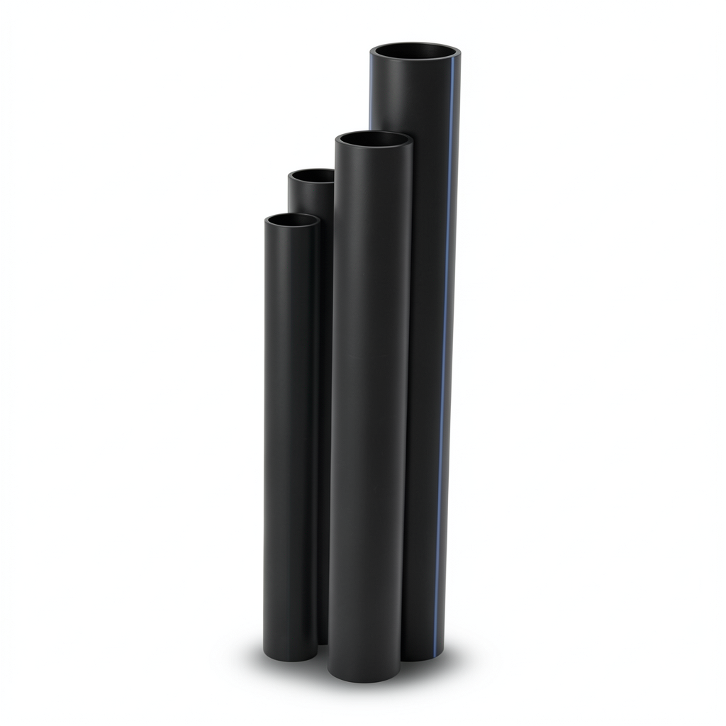 HDPE Pipes SDR17 Outside Diameter 125 mm Thickness 7.4 mm Black