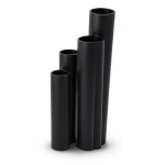 HDPE Pipes SDR17 Outside Diameter 160 mm Thickness 9.5 mm Black