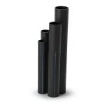 HDPE Pipes SDR17 Outside Diameter 200 mm Thickness 11.9 mm Black