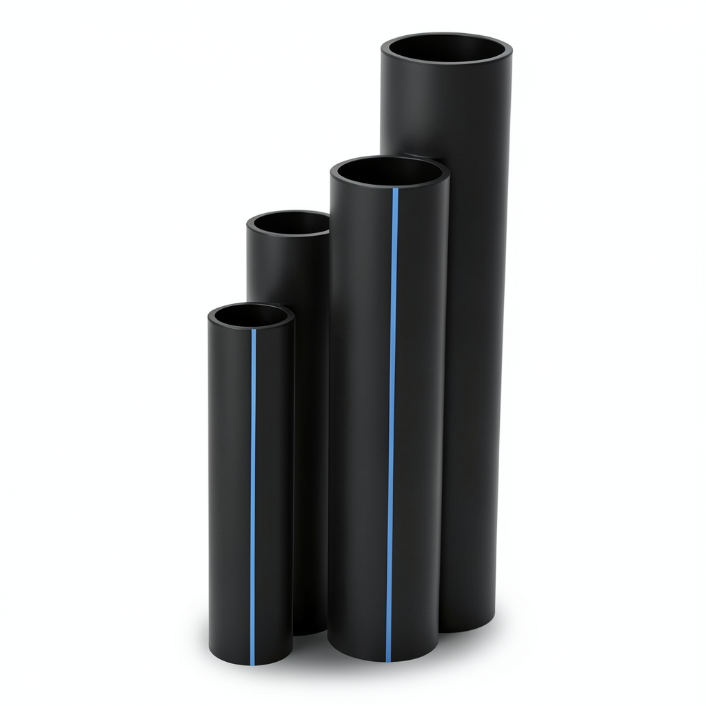 HDPE Pipes SDR17 Outside Diameter 355 mm Thickness 21.1 mm Black