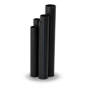 أنابيب HDPE SDR17 قطر خارجي 450 مم سمك 26.7 مم لون أسود