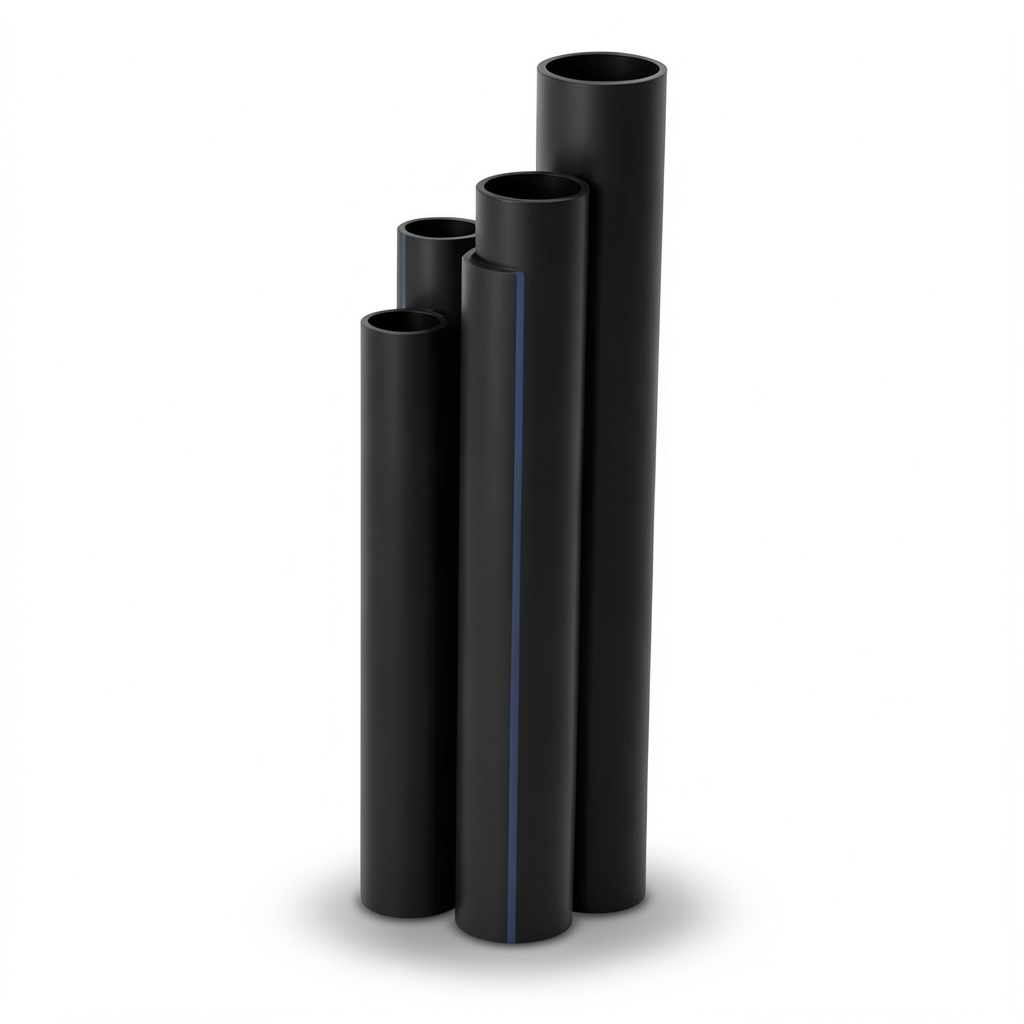 HDPE Pipes SDR17 Outside Diameter 450 mm Thickness 26.7 mm Black