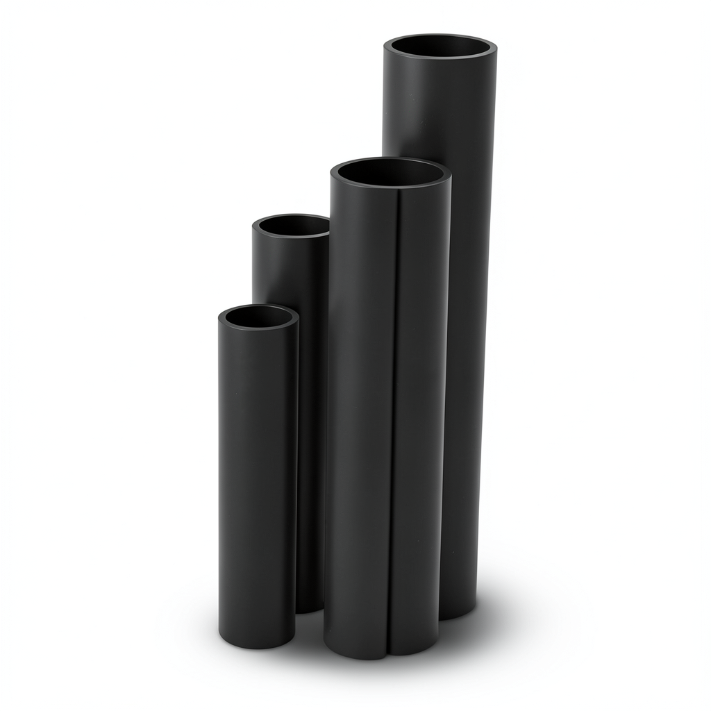 أنابيب HDPE SDR17 قطر خارجي 560 مم سمك 33.2 مم لون أسود