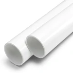 مواسير UPVC ضغط اسمي 6 بار قطر خارجي 50 مم سمك 1.6 مم لون أبيض