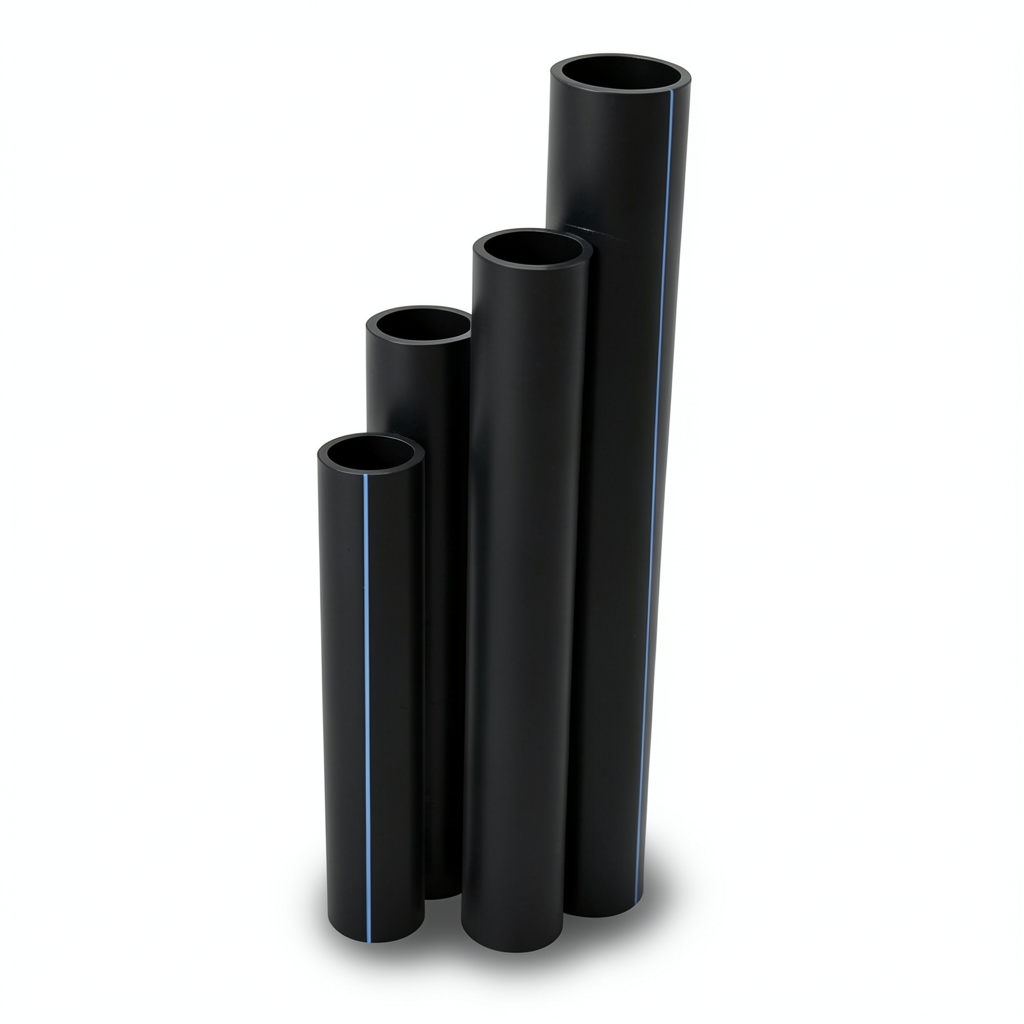 HDPE Pipes SDR17 Outside Diameter 710 mm Thickness 42.1 mm Black