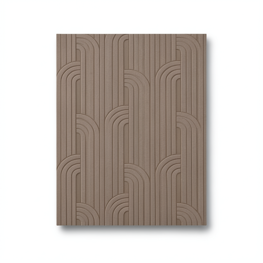 Geometric Wall Decoration 10m x 0.70m Brown, Model Z76042