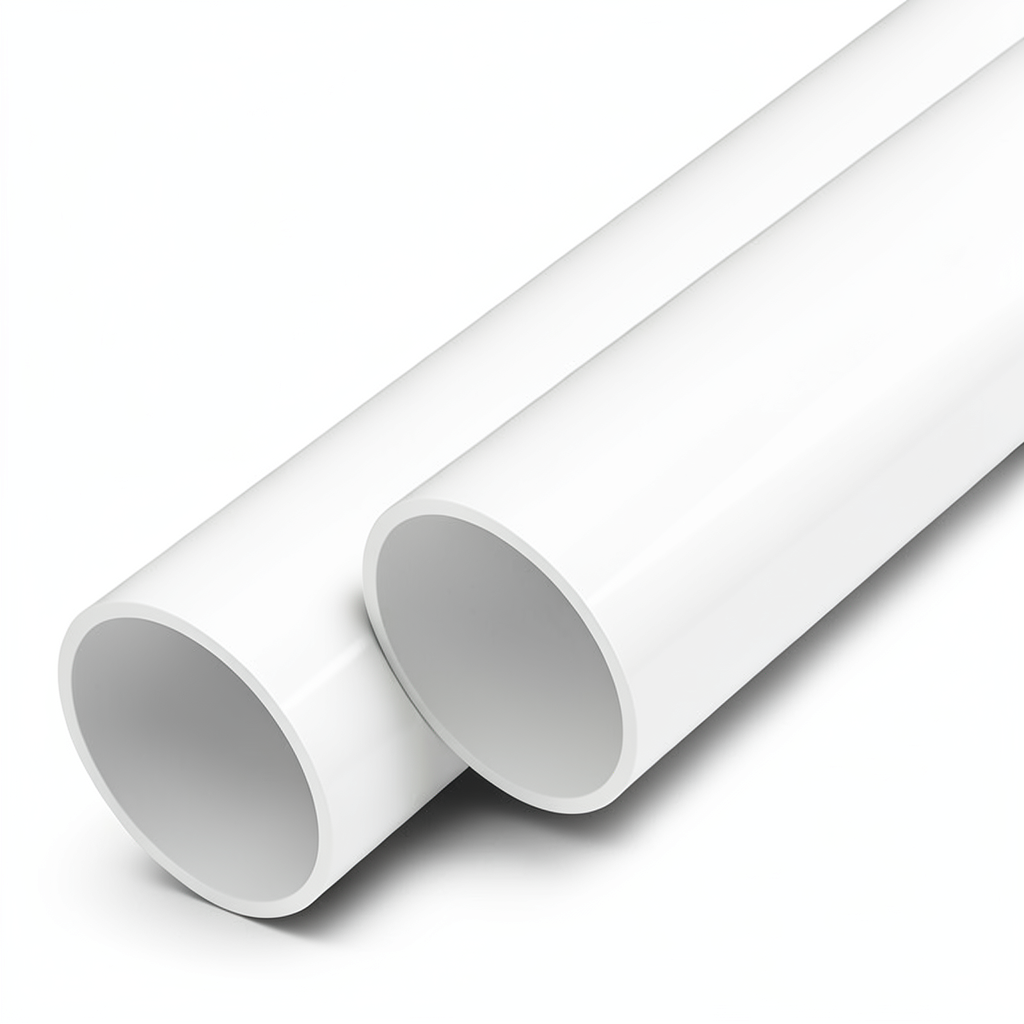مواسير UPVC ضغط اسمي 6 بار قطر خارجي 250 مم سمك 6.2 مم لون أبيض