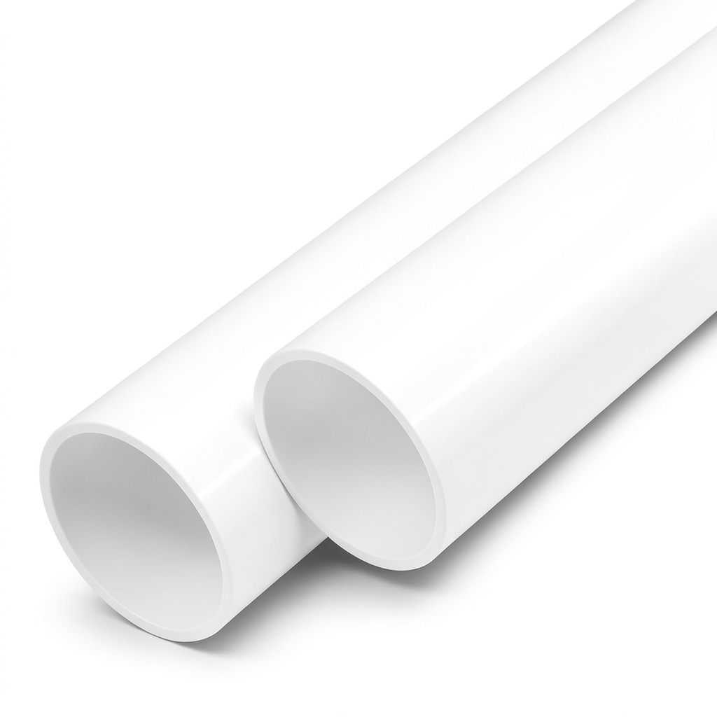 مواسير UPVC ضغط اسمي 6 بار قطر خارجي 90 مم سمك 2.8 مم لون أبيض