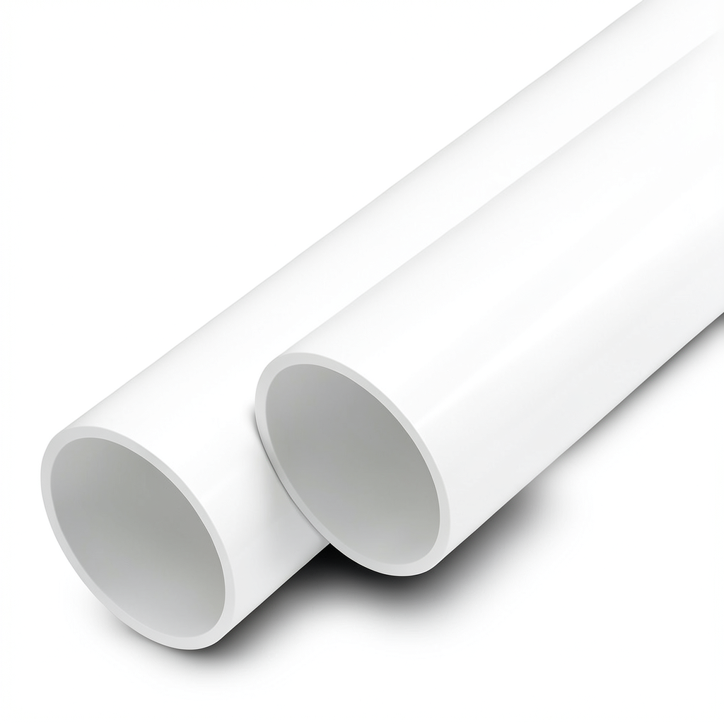 مواسير UPVC ضغط اسمي 6 بار قطر خارجي 90 مم سمك 2.8 مم لون أبيض