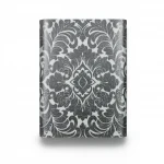 Italian Wallpaper Dark Gray Color Classic Design, Size 10mx0.70m, Model RC18040