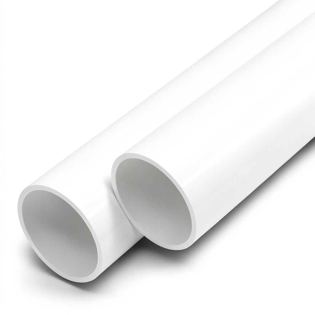 مواسير UPVC ضغط اسمي 6 بار قطر خارجي 400 مم سمك 9.8 مم لون أبيض